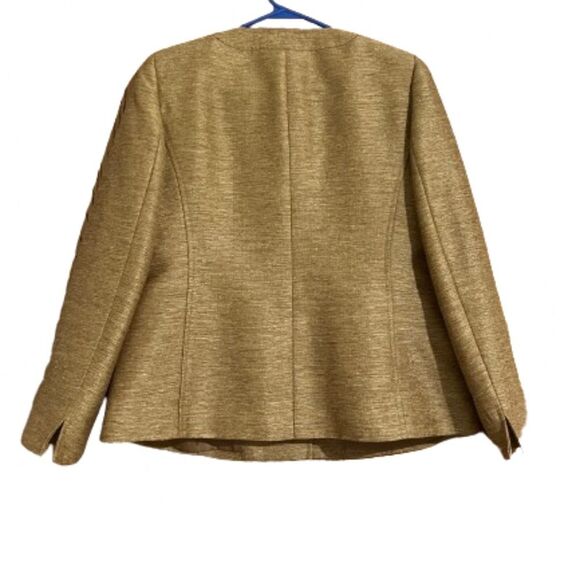 Kasper Women’s Military Style Blazer Jacket in Silky Tan Sz-4P - Picture 5 of 5